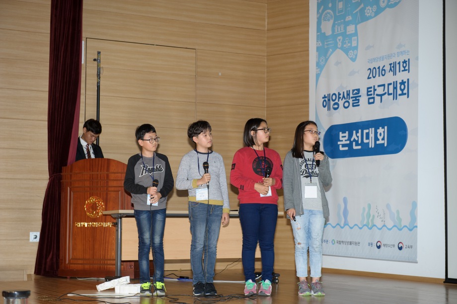 (초등)큰마루 해양탐구반-해양생물탐구대회 본선발표회 사진 (2016.10.22) 이미지