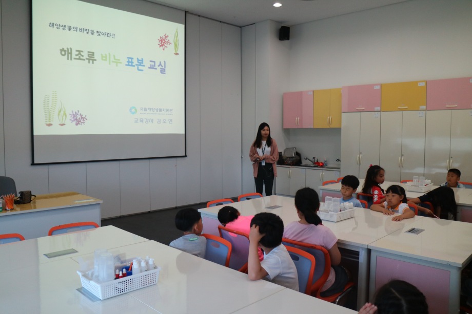 9월 7일 서남초등학교(해조류 비누표본교실,해조류 분자요리 교실) 이미지