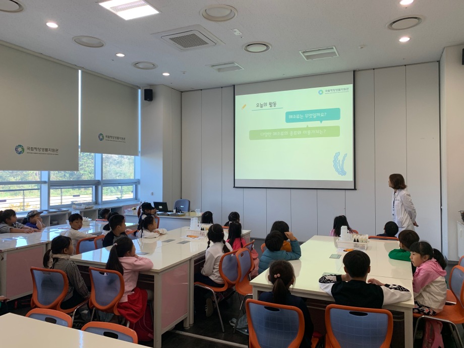 10월 11일 보령대관초등학교_해조류비누표본교실 이미지
