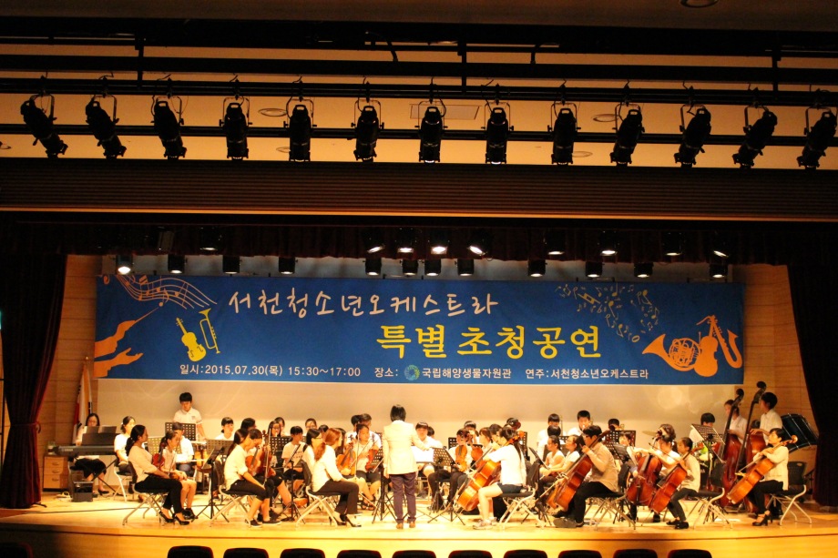 서천 청소년 오케스트라 공연 이미지