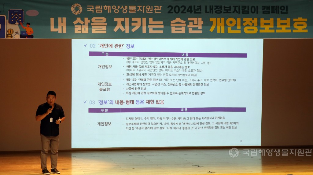 개인정보보호 주간(임직원 교육, 캠페인)