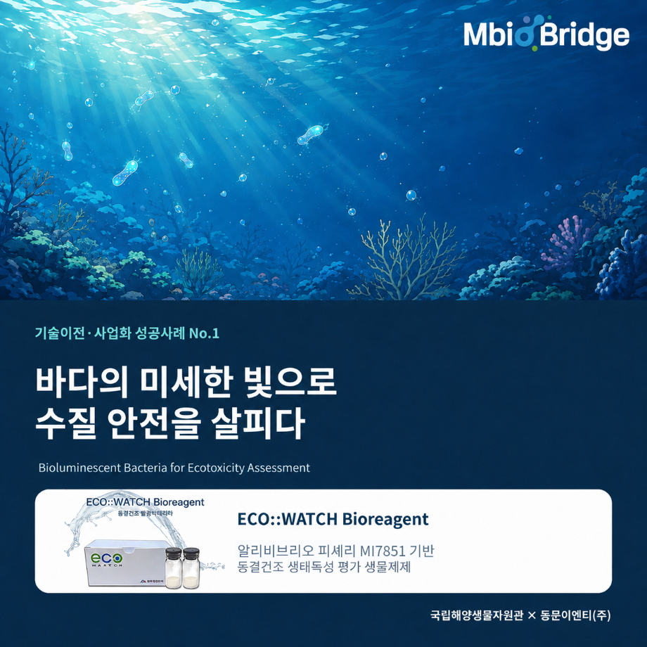 [기술이전 사업화 성공사례-1] 바다의 미세한 빛으로 수질 안전을 살피다 이미지