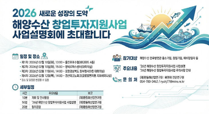 경북도, 해양수산 창업 투자지원 찾아가는 사업 설명회 대표 이미지