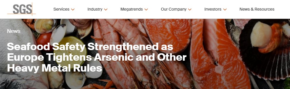 (해산물 안전규제 강화) Seafood Safety Strengthened as Europe Tightens Arsenic and Other Heavy Metal Rules
