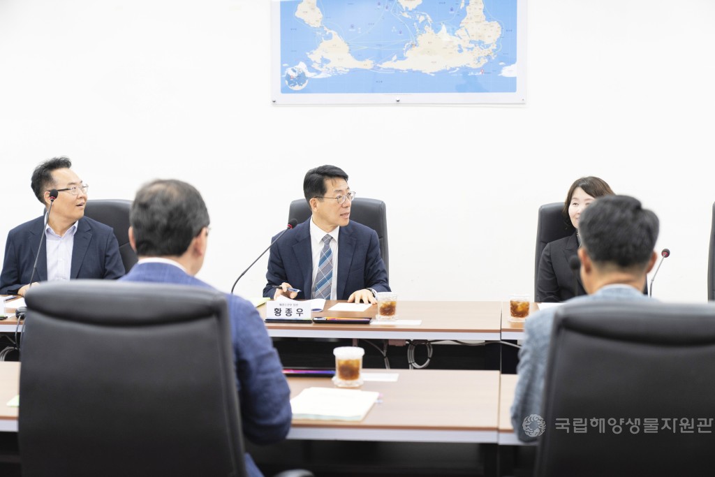 황종우 해양수산부 장관,  업무보고 및 시설 시찰